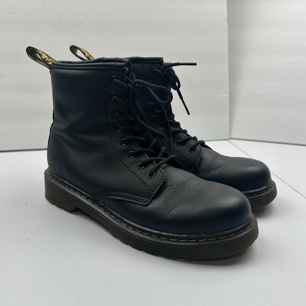 Dr Martens Juniors 1460 Softy T Leather Lace Up Boots Girls 4M Black